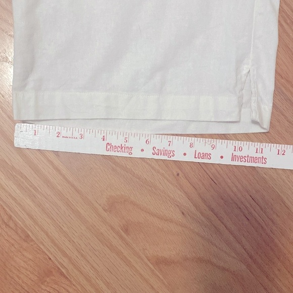 Woman Within Wide Leg White Linen blend pants Pull on Womens 18 Lagenlook Beach - Picture 9 of 13